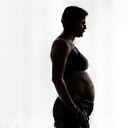 Silhouette einer Person nach der Gewichtsabnahme