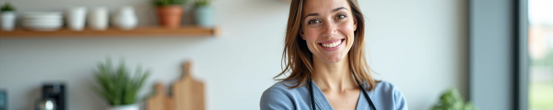 Porträt einer freundlichen Ernährungsberaterin, die professionell und zugänglich aussieht.